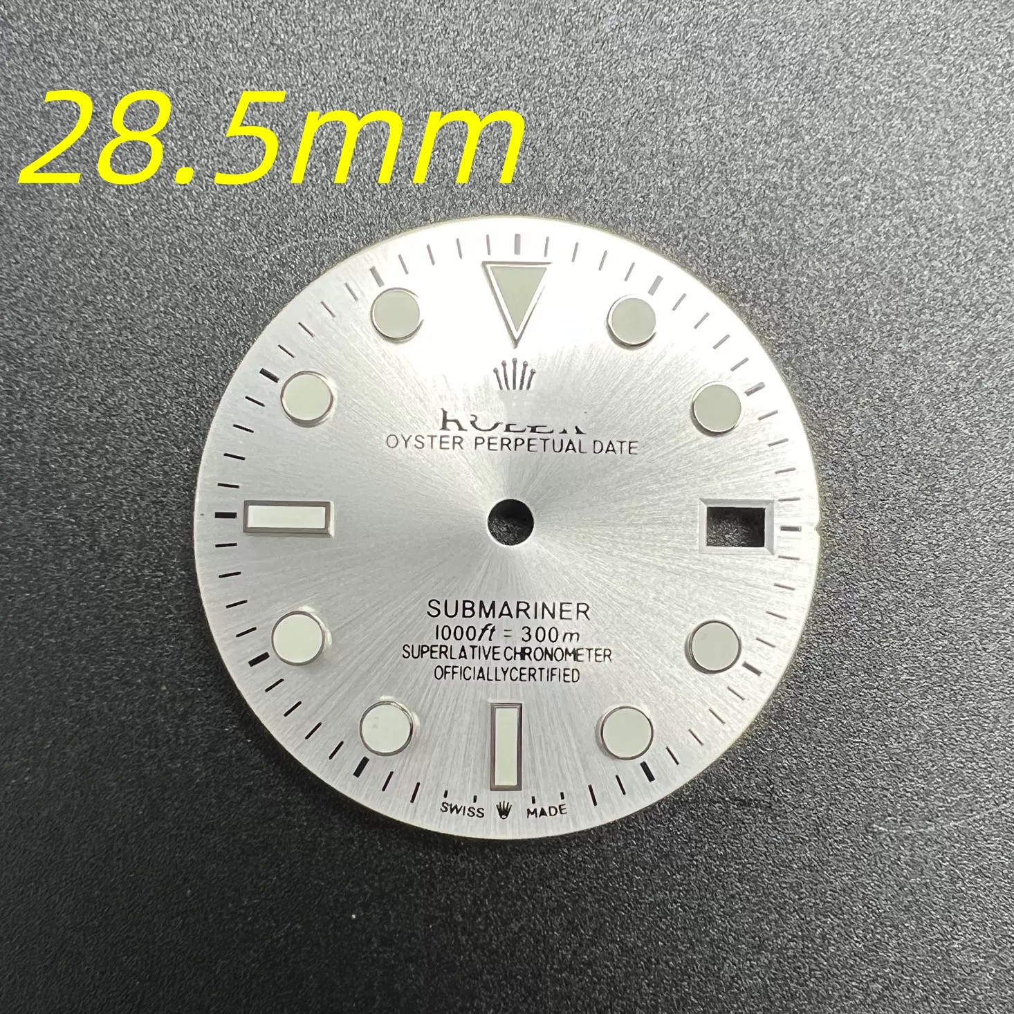 29mm Sun Pattern Watch Dial Green Luminous for NH35 NH36 Movement Watch Parts