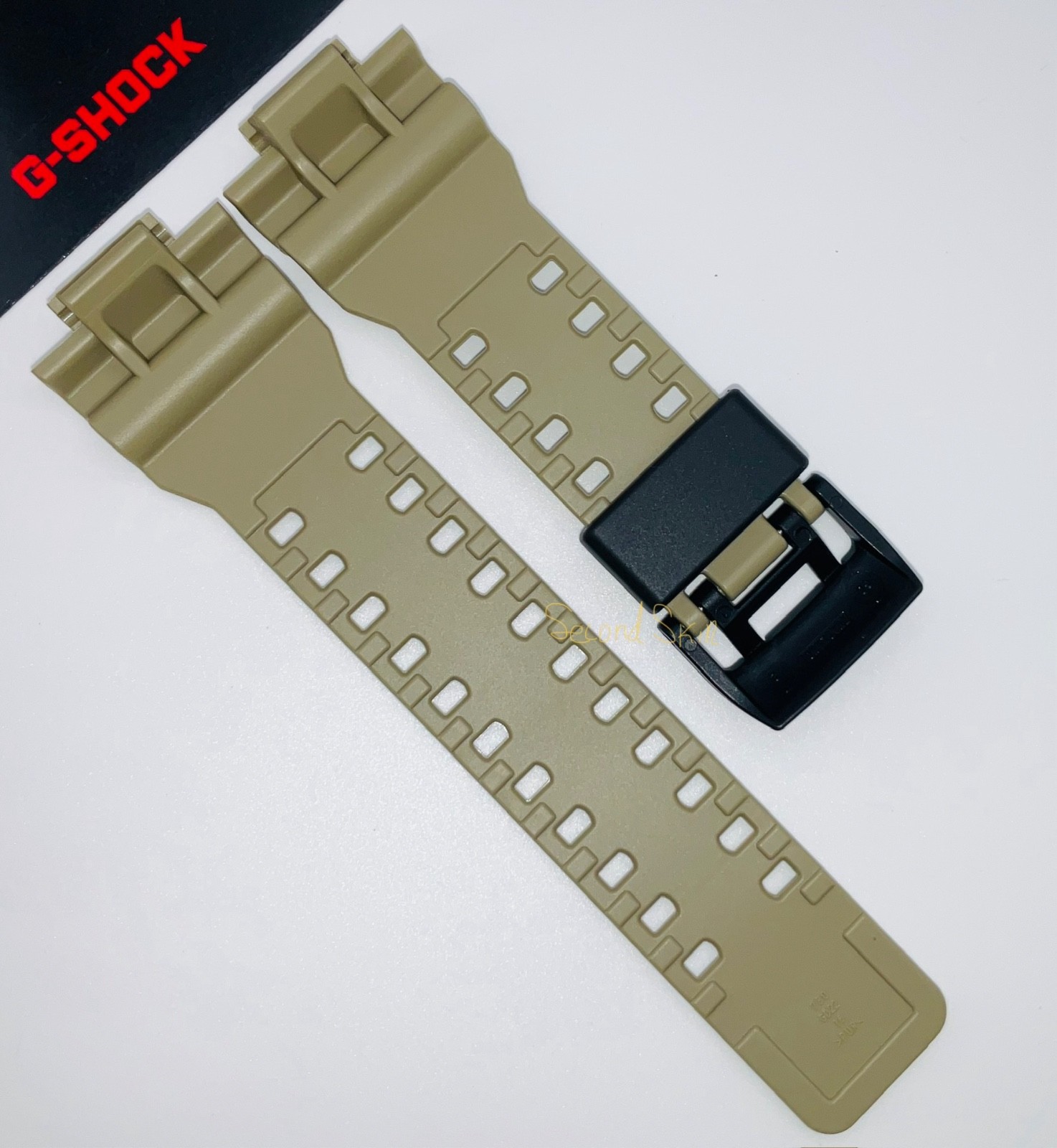 Genuine Casio G-Shock Army Beige Tan Resin Rubber Watch Band Strap GA-700UC-5