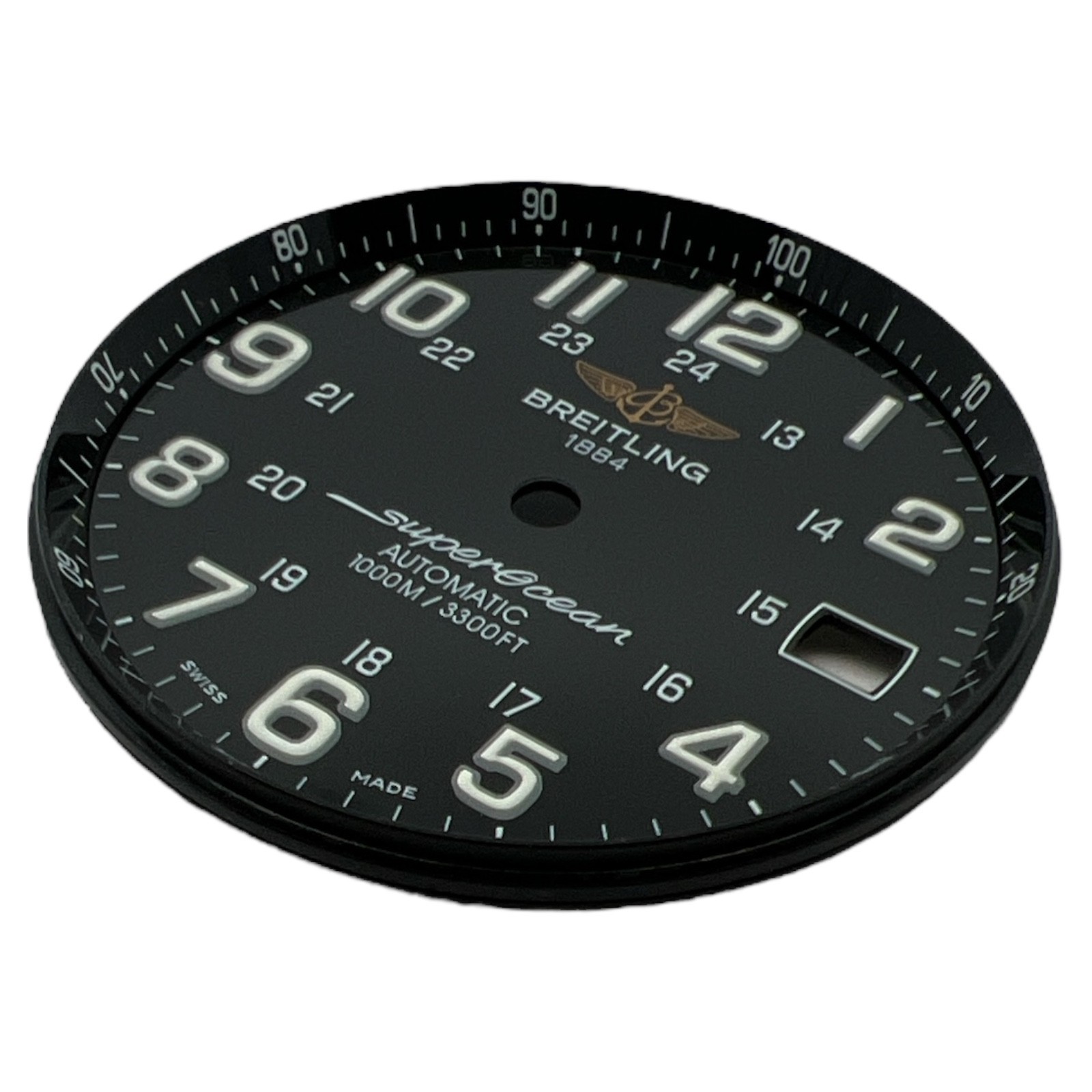 Genuine Breitling Superocean 42mm Arabic Dial Black A17360