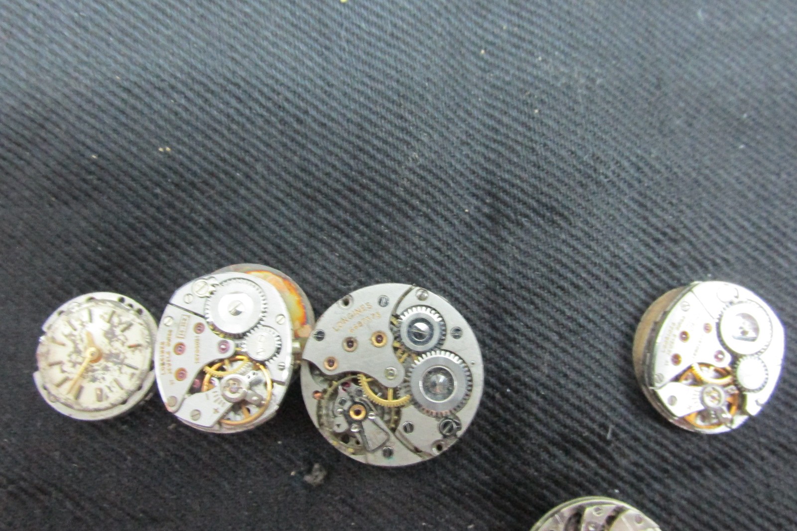 Vintage Longines Ladies Watch Repair Lot x4 Movements Dials Cal 410 14.16 8LN Pa