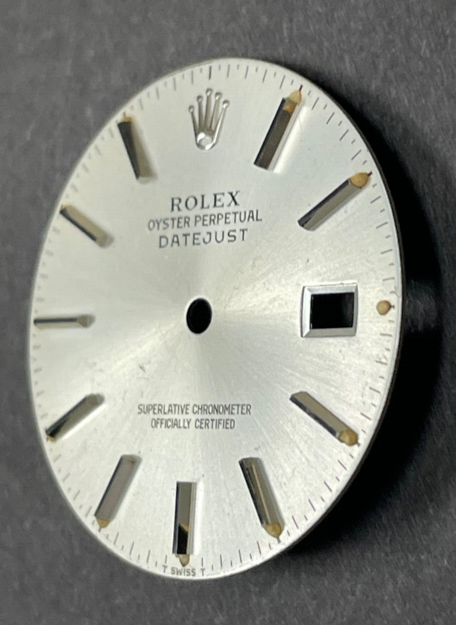 Vintage Rolex Oyster Perpertual Datejust Watch Dial For 36mm Case 16014 16030