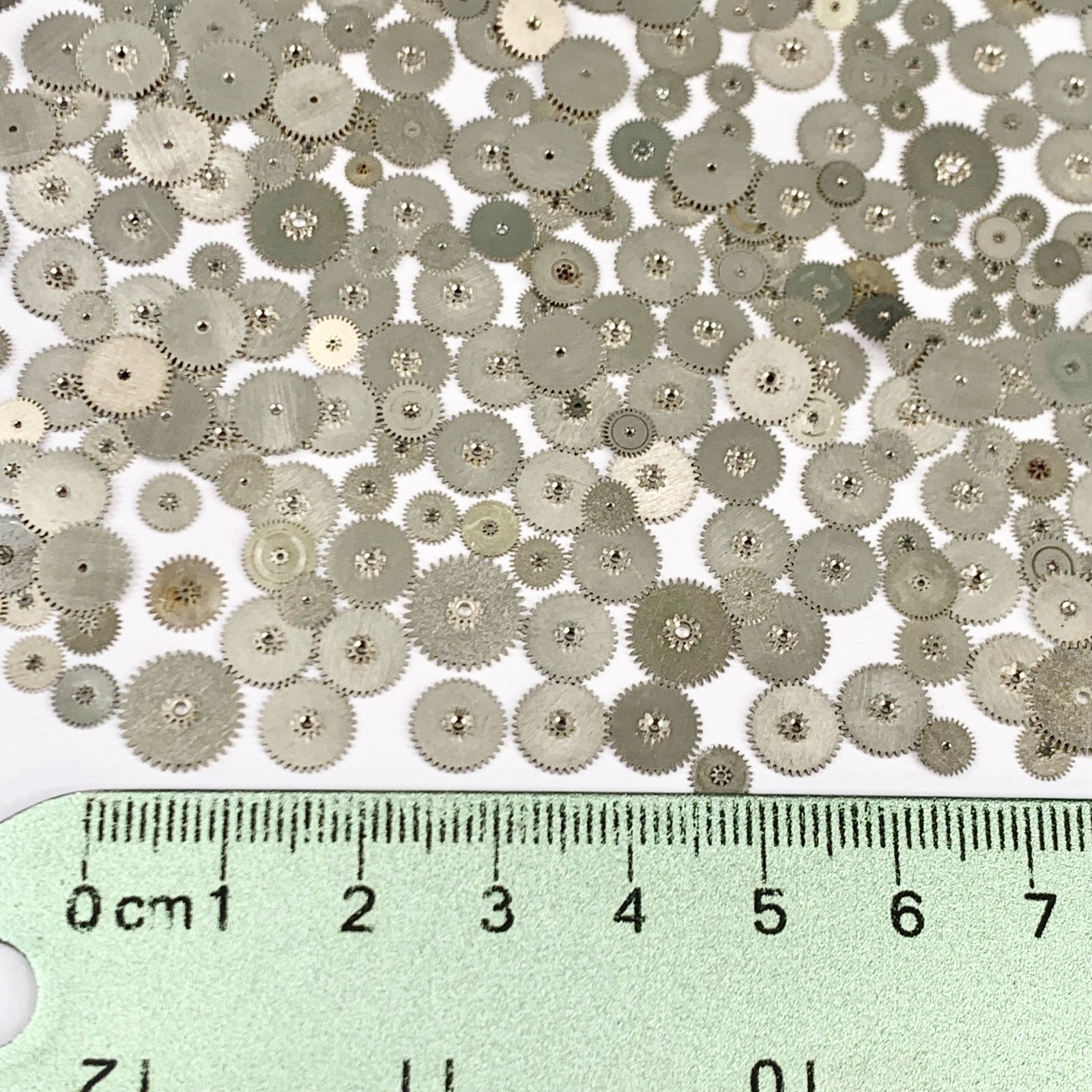 50 Minute Wheels 4.5-9mm Silver Watch Gears Steampunk Part Watchmaker Lot Repair