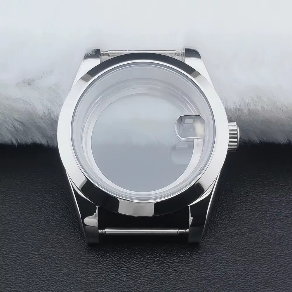 Movement Bevel Edge Good36Mm/39Mm Silver Watch Case Sapphire Fit NH35 NH36 NH34