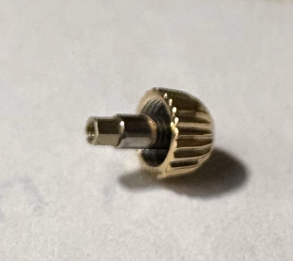 Breitling Watch Screw Down Crown 5.2mm Diameter Yellow Original