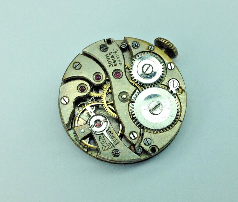 Vintage OPTIMA Military Watch Movement – Ticking – Restoration / Repair