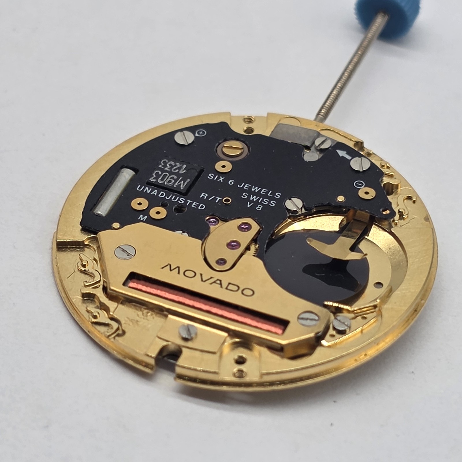 Movado ETA 255.111 Watch Movement Swiss 6 Jewels Untested Parts Or Repair #2