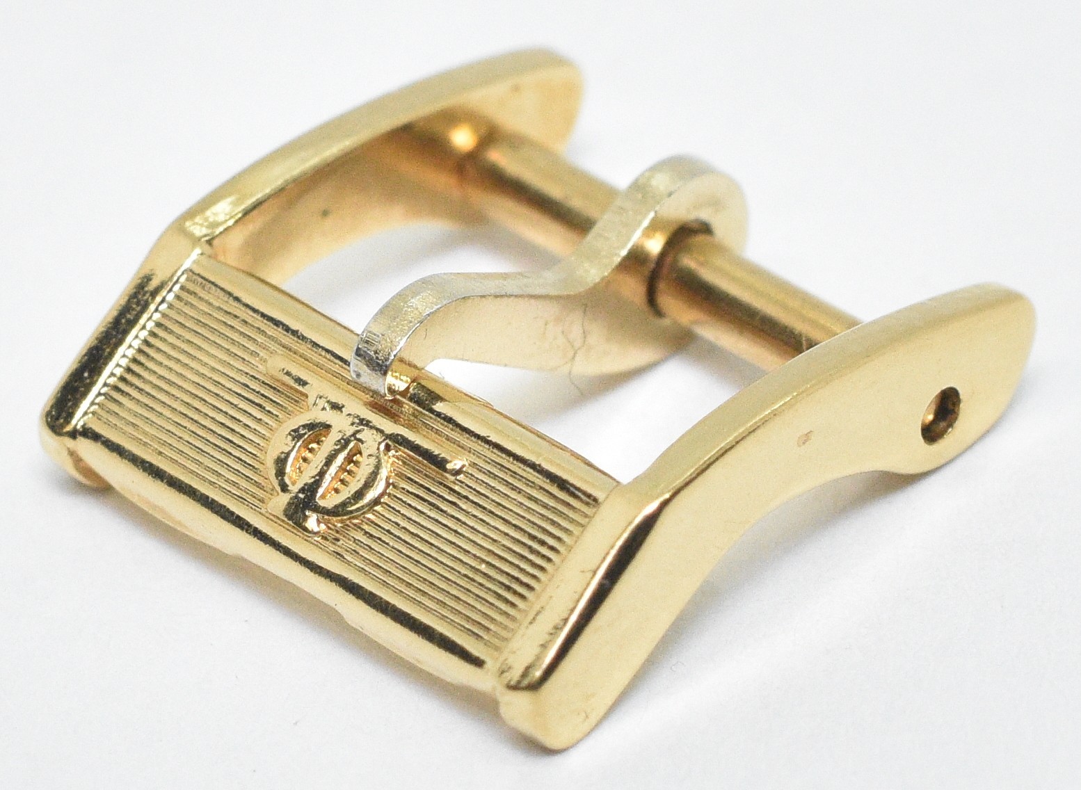 Baume & Mercier 10mm Gold Tone Vintage Watch Buckle Pin Tang Clasp
