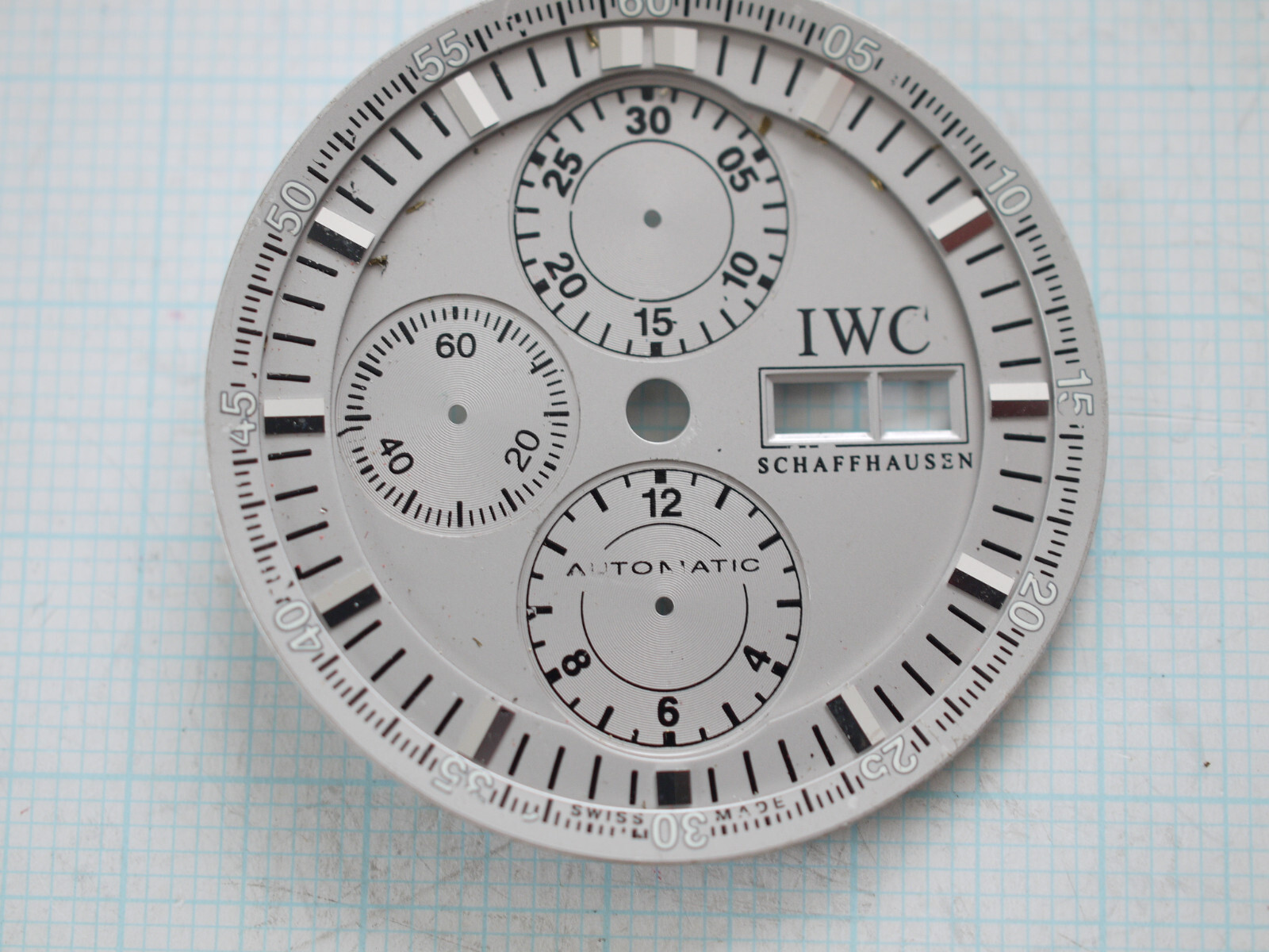 IWC Schaffhausen GST Chrono Split Second Iw3715 36.5mm Grey DIAL USED