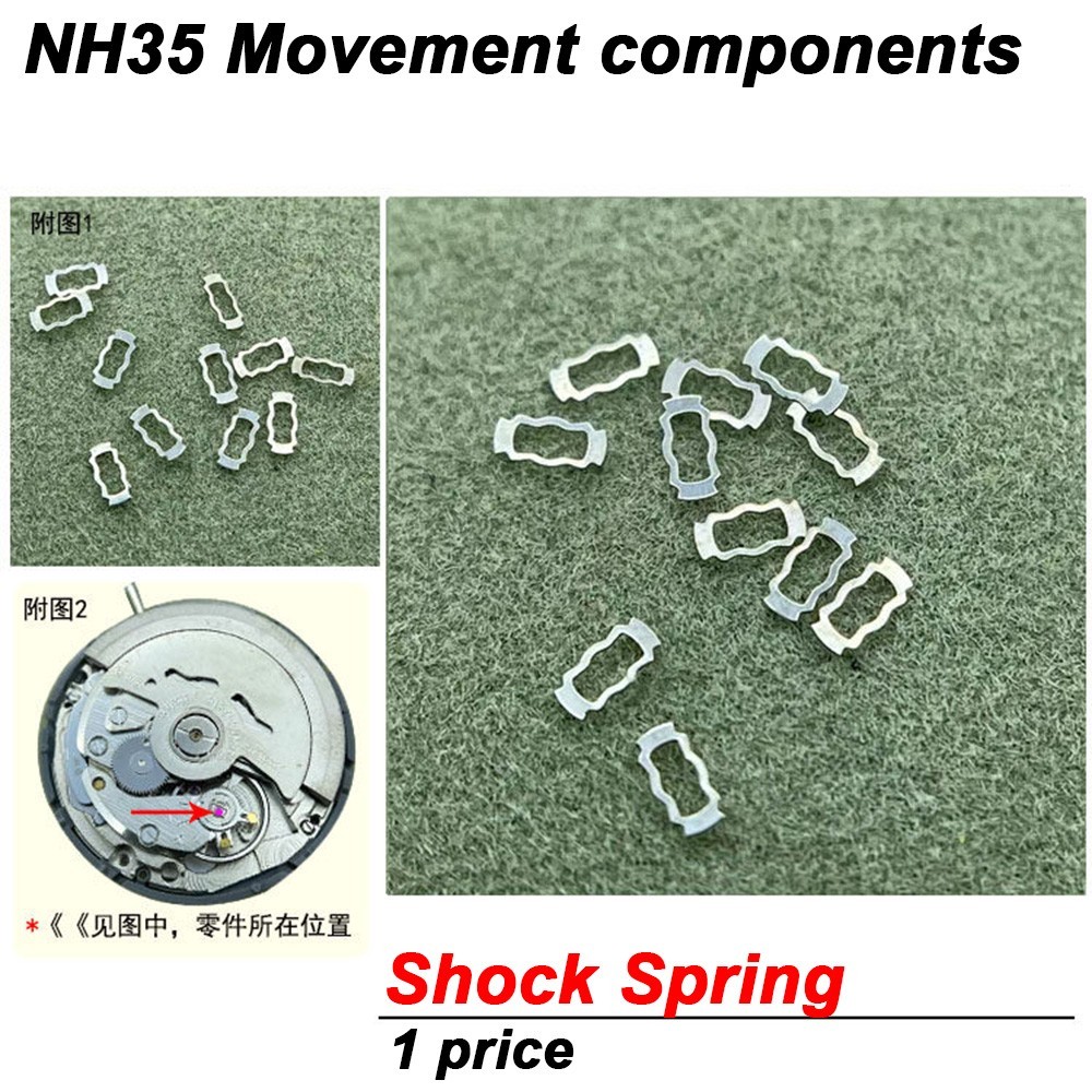 NH35/36 movement parts-Balance Cock-Center Wheel -Balance Wheel-Mainspring