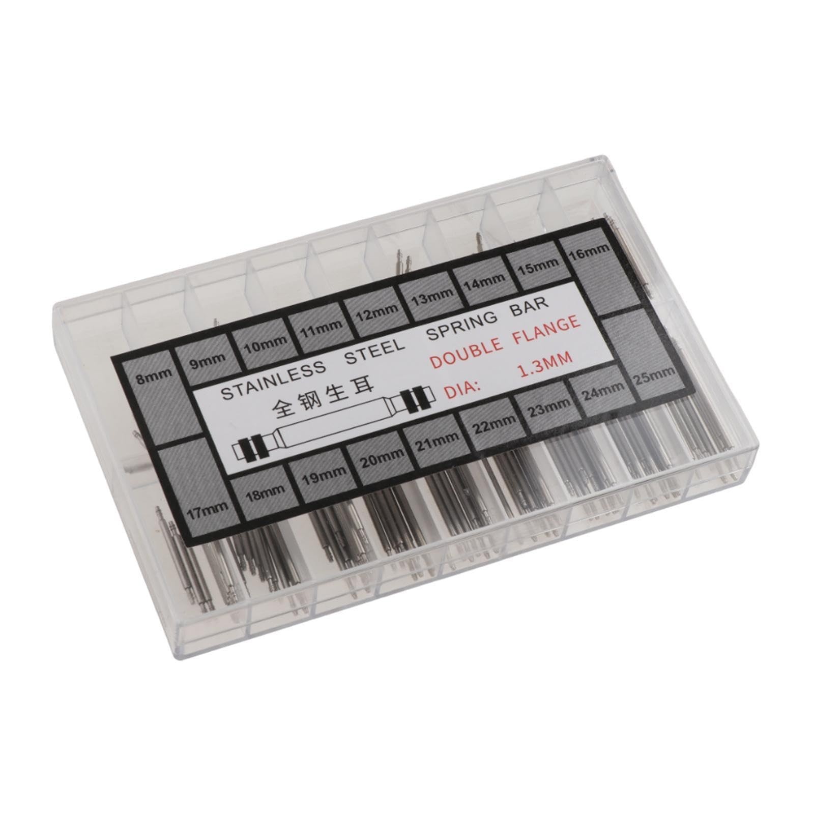 Watch Spring Bar Pins Set – Strap Link Pins for Watchmakers with Storage Case