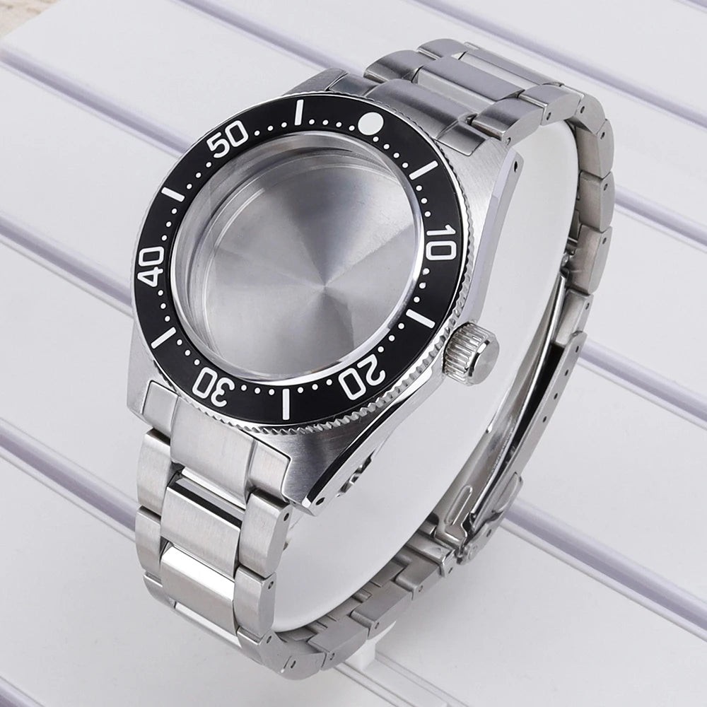 40mm Watch Case For Mod SPB143J1/SPB253J1 Tiger Whale NH35 NH36 NH34 4R36 NH70