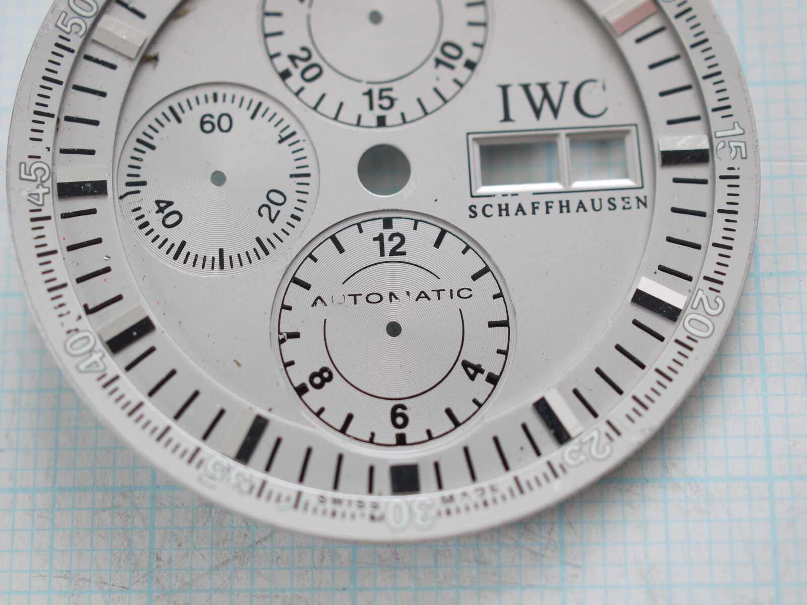 IWC Schaffhausen GST Chrono Split Second Iw3715 36.5mm Grey DIAL USED