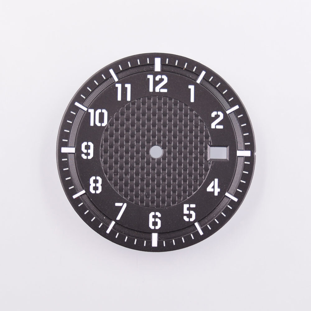 34.50mm Green Luminous Watch Dial Fit for NH35 NH35A NH36 NH36A Movement