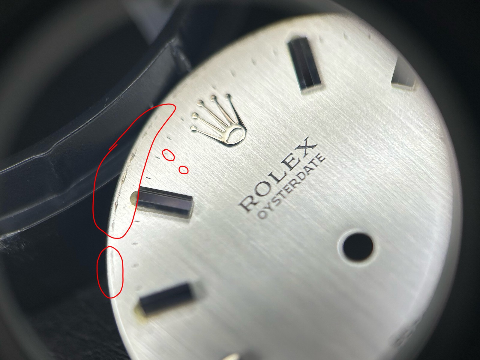 Rolex Silver Oyster Date Dial for model 6694 FCD29971