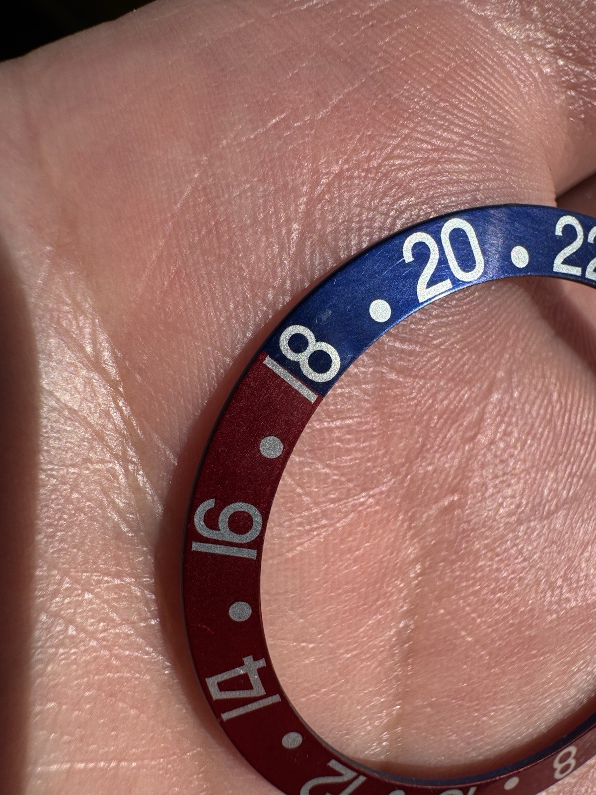 Rolex Genuine GMT-Master 16750 1675 Pepsi Bezel Insert Great condition