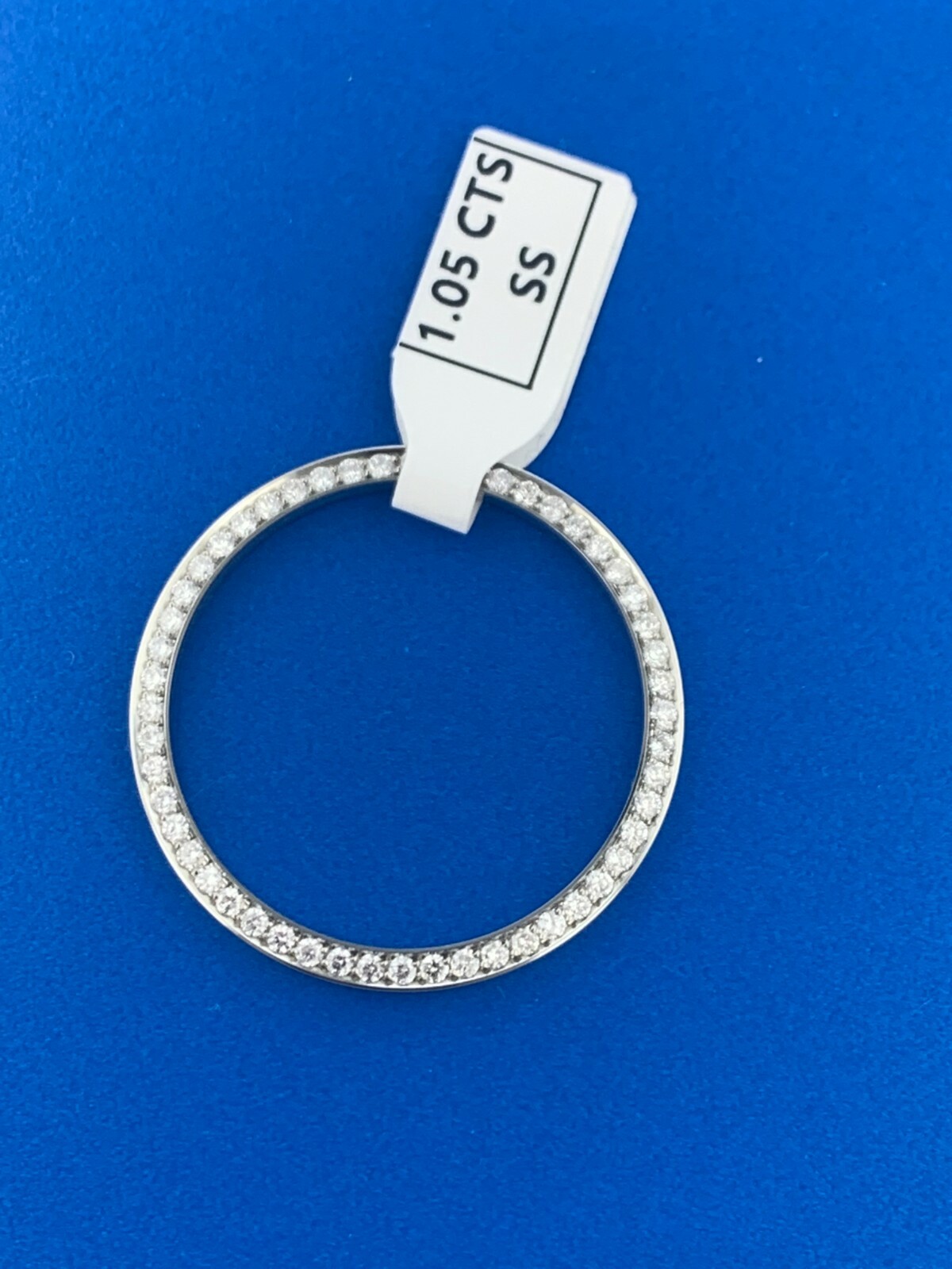 Custom Diamond Bezel 1.05 CT’. Set in Stainless Steel For Rolex Men’s 36MM Date