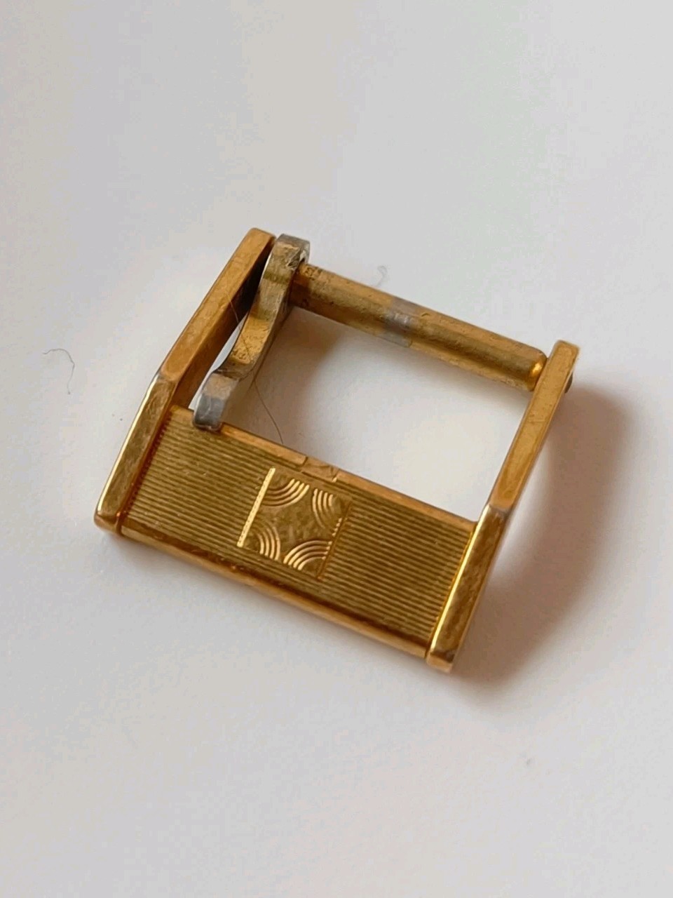 ZENITH Vintage Gold Steel Watch Buckle 11.5mm Steel Watch Buckle Lady