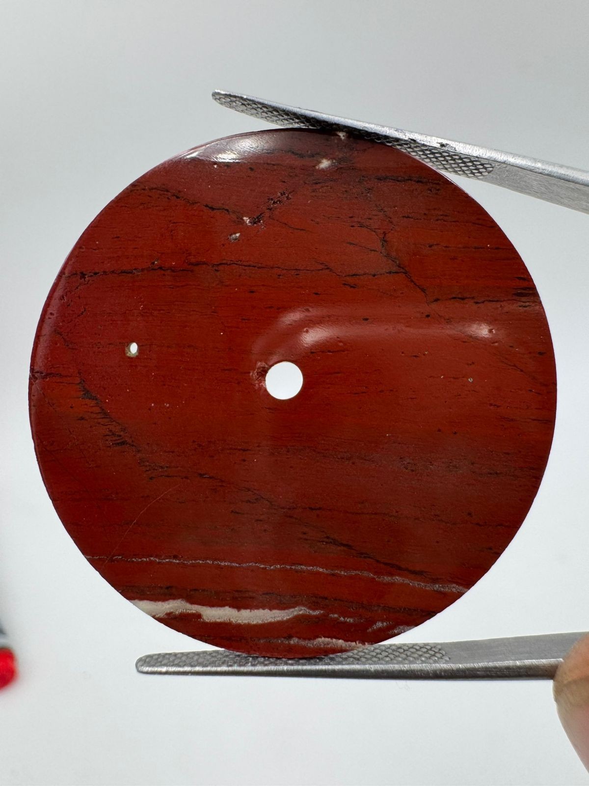 Red Jasper Natural Stone watch dial Polished Gemstone 37 mm Round shape gmc1059