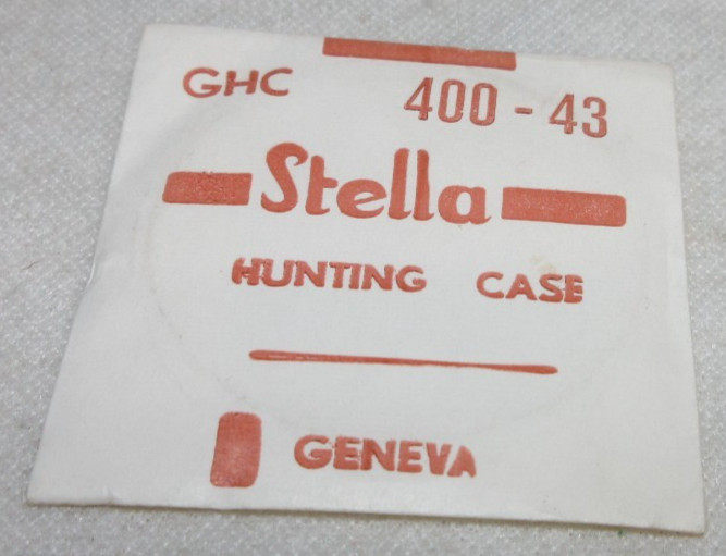 STELLA HUNTING POCKET WATCH CRYSTAL WATCHMAKER REPLACEMENT 400 – 43 GHC #251