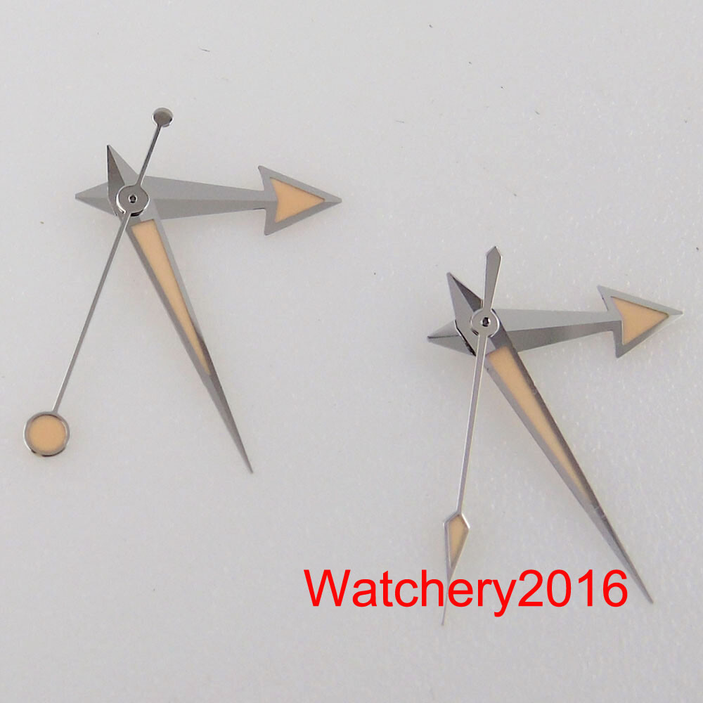 Orange Watch Hand Needles Green Luminous fit NH35A NH36A 7S26 4R35 4R36 ETA 2824