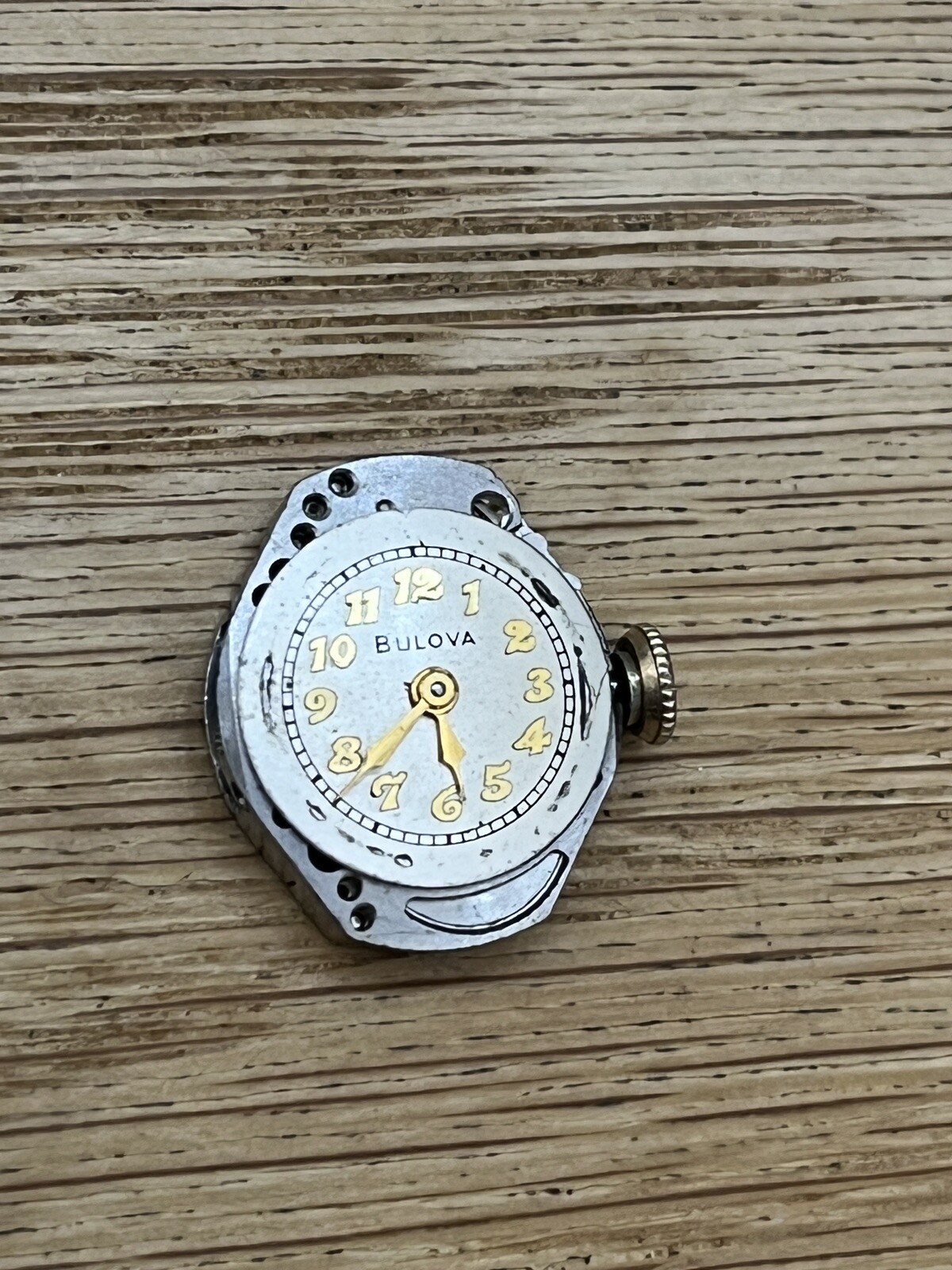 1952 Bulova 6BC 17 Jewel Ladies Wristwatch Movement w/10k GF Band BIN 14.99