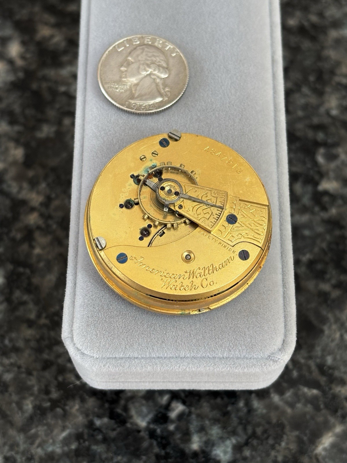Antique Waltham Grade No. 3 Model 1883 Pocket Watch Dial & Movement 18s – Parts
