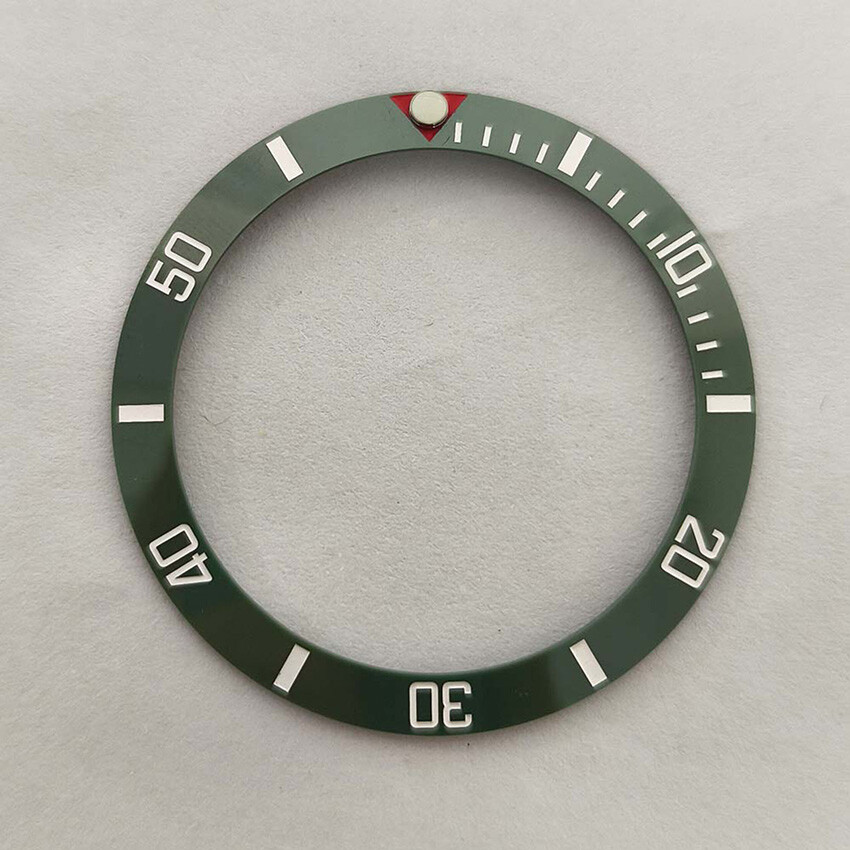 38MM 30.5MM SUB Bezel Beveled Ring Red Triangle Ceramic Bezel Watch Accessories