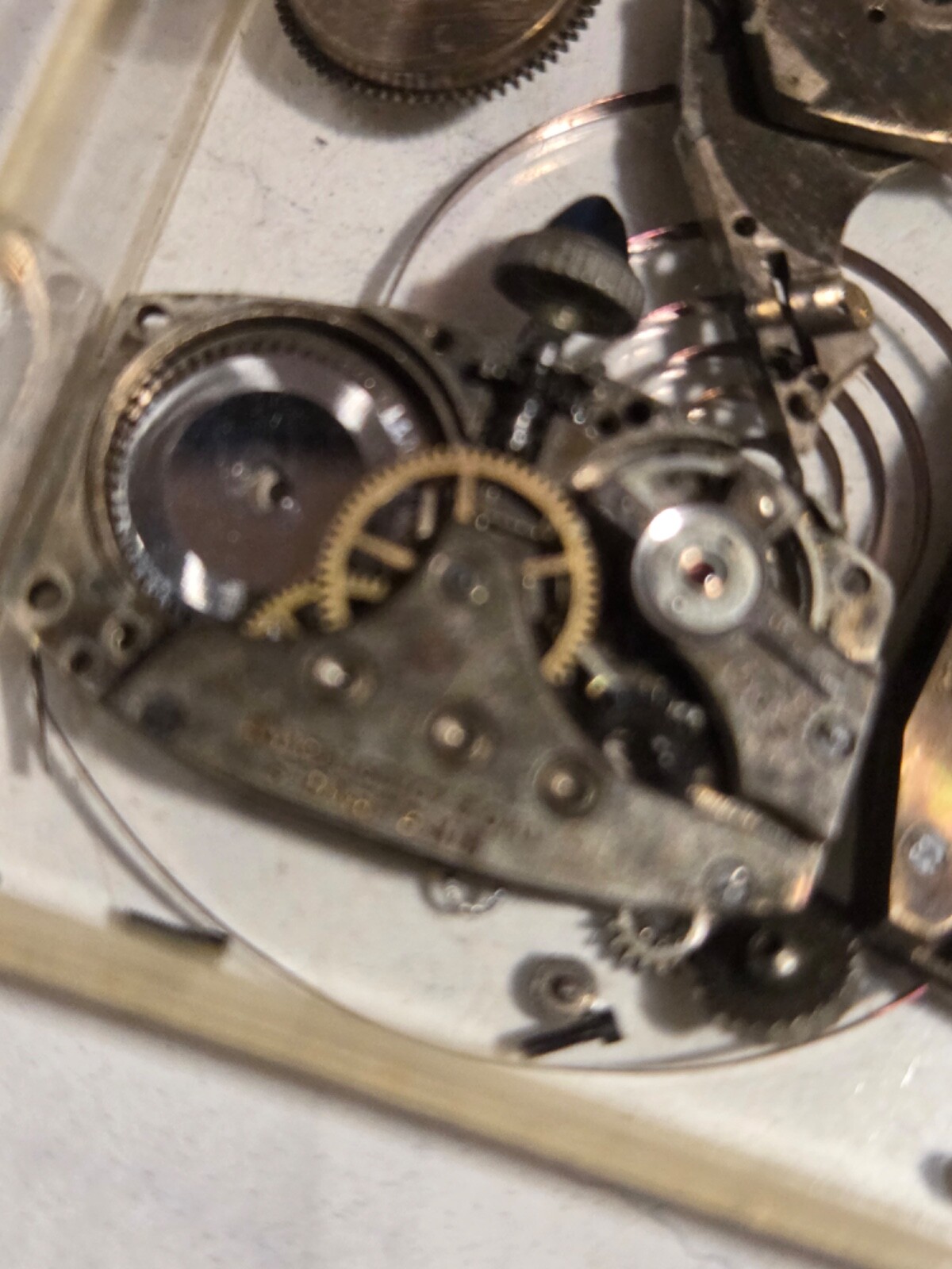 Two (2) A.Michel 640 movements. Partially disassembled, with parts.