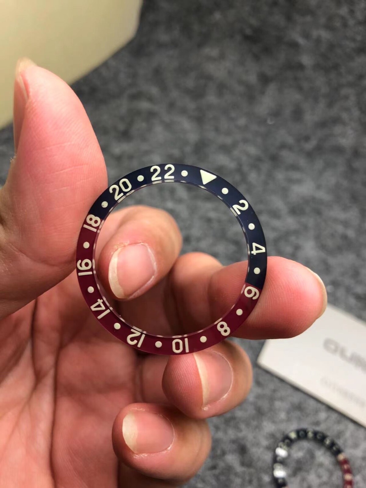 Bakelite Bezel Insert For Vintage Rolex GMT Master 6542 Watch
