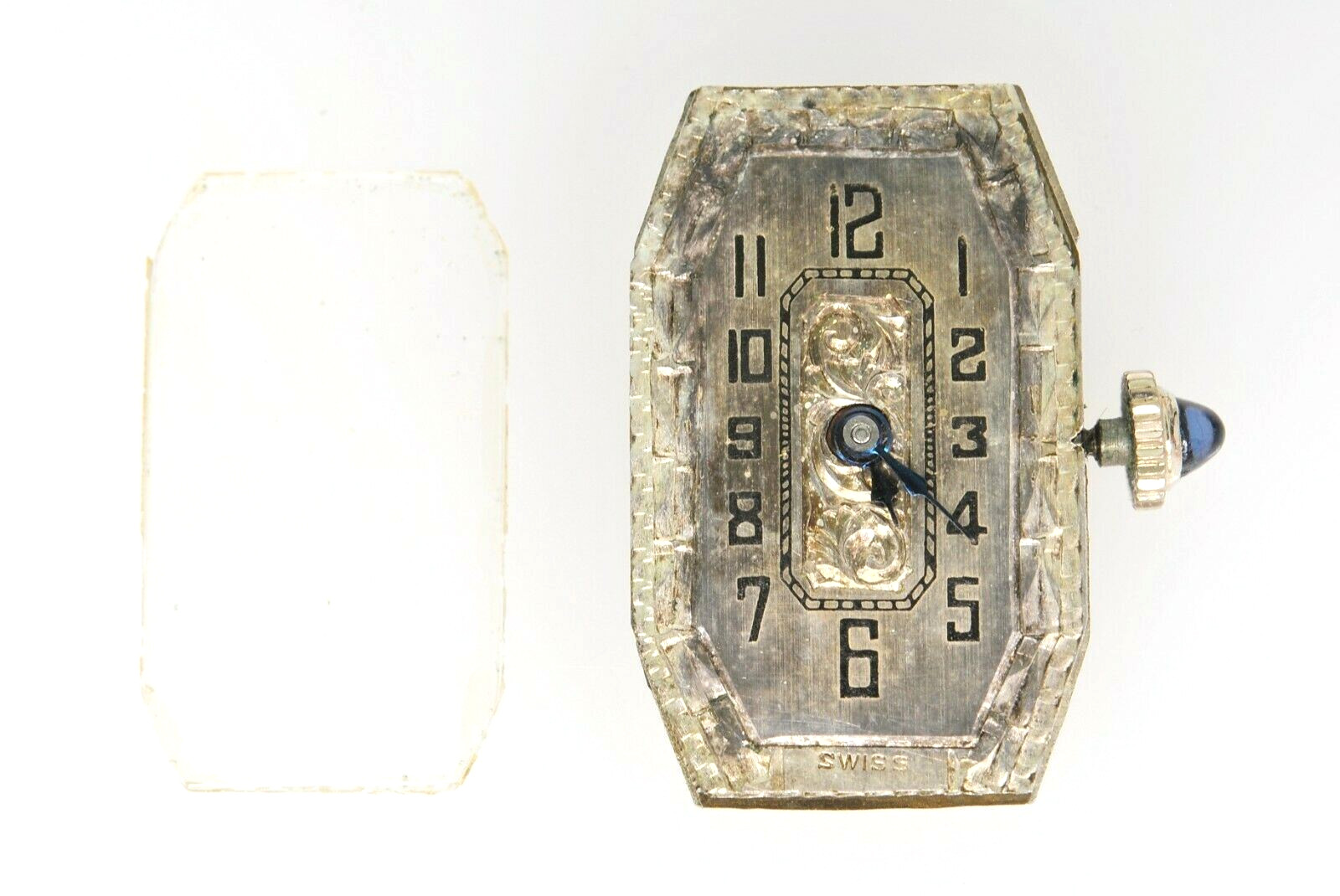 Antique Art Deco Cornavin Watch Co. 17 Jewel Ladies Watch Dial Movement Crystal