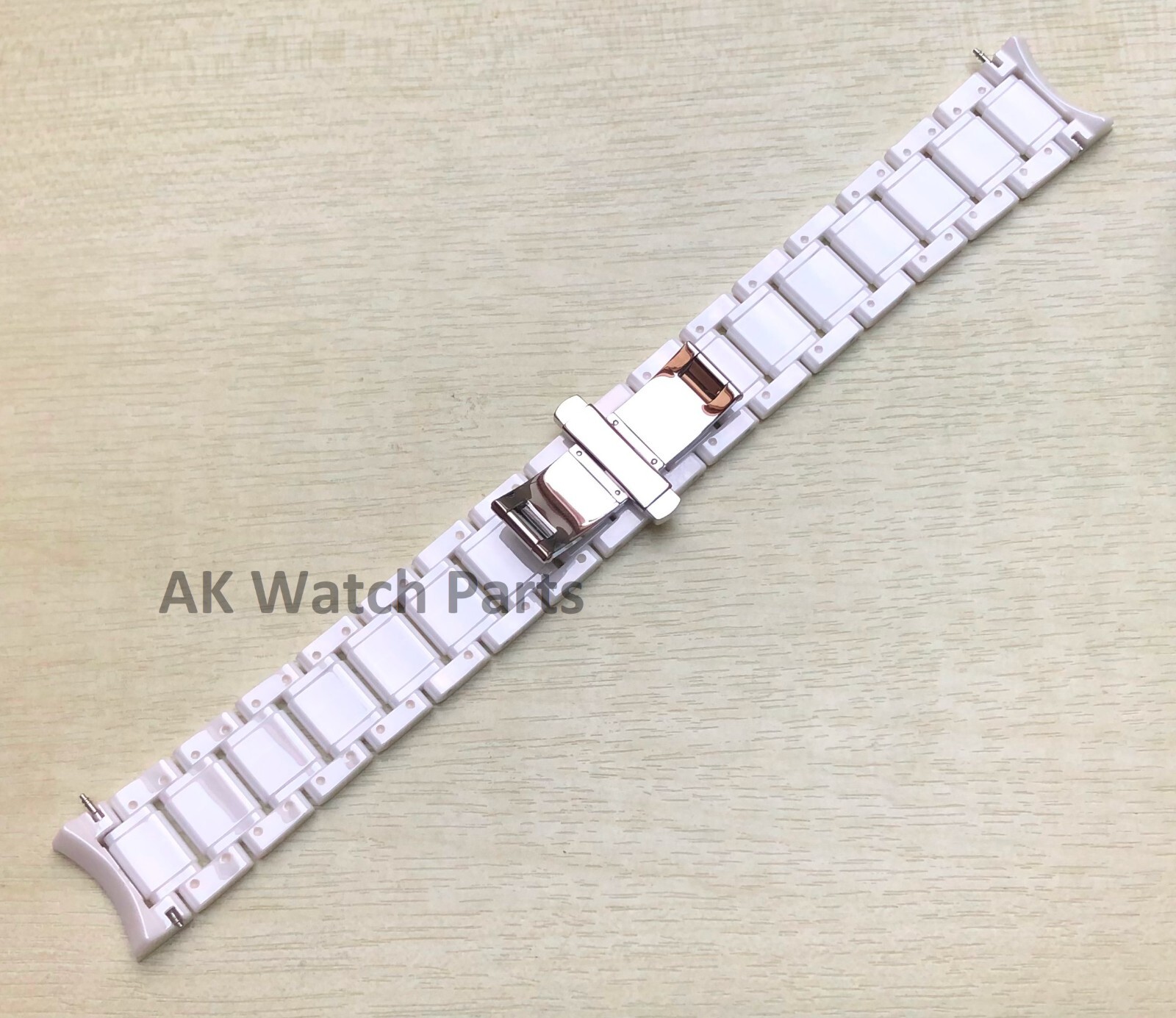 White CERAMIC Strap Fits Burberry Watch BU9080 Bracelet/Band/Link