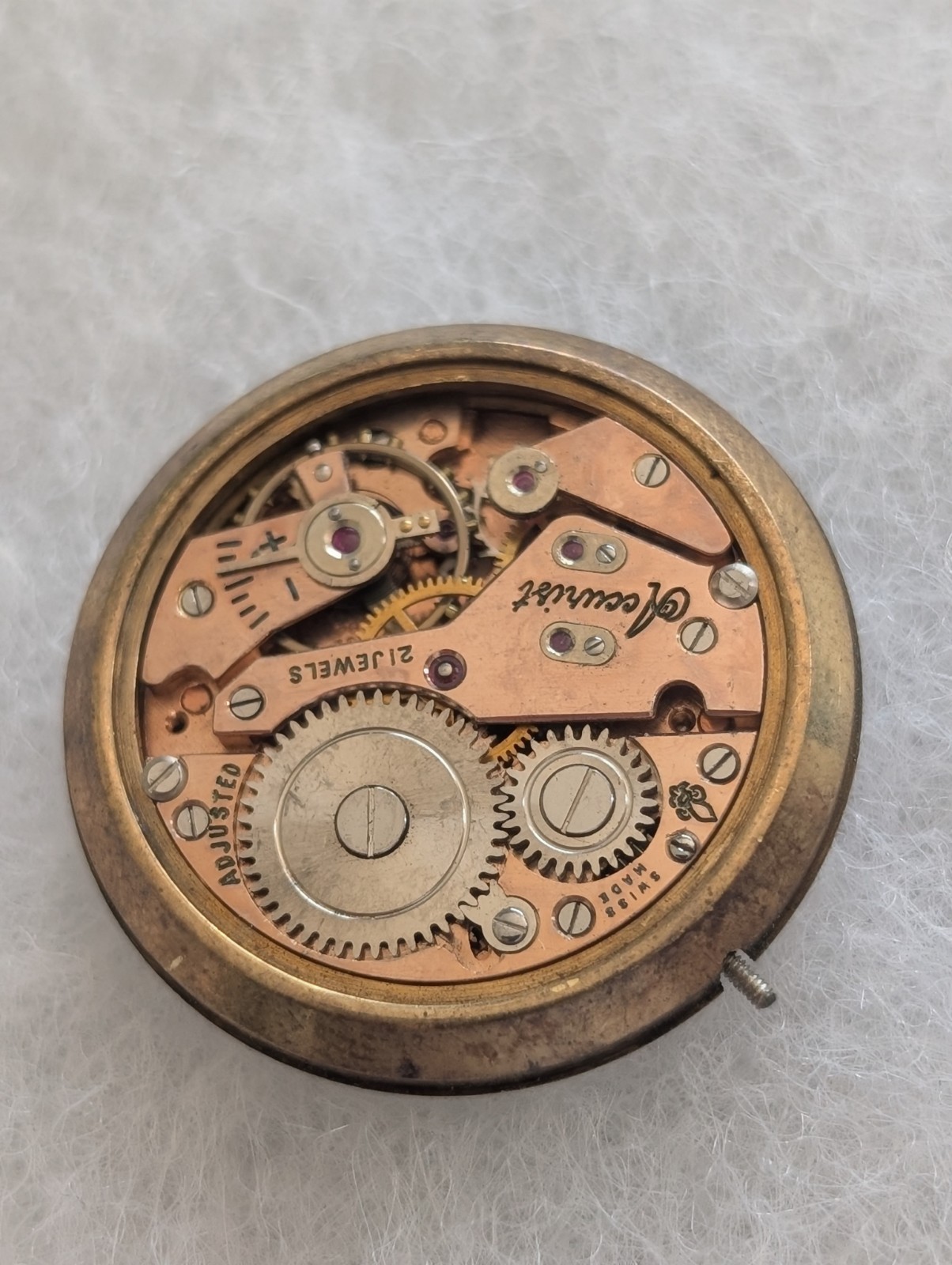 Vintage AS 1002/984 21J Mechanical Watch Movement (Runs/Untested)