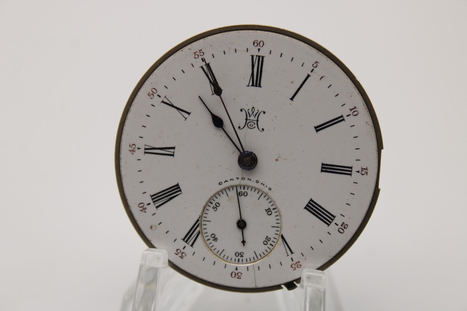 HAMPDEN GENERAL STARK 12s 15j POCKET WATCH MOVEMENT 1323828 (TE3)