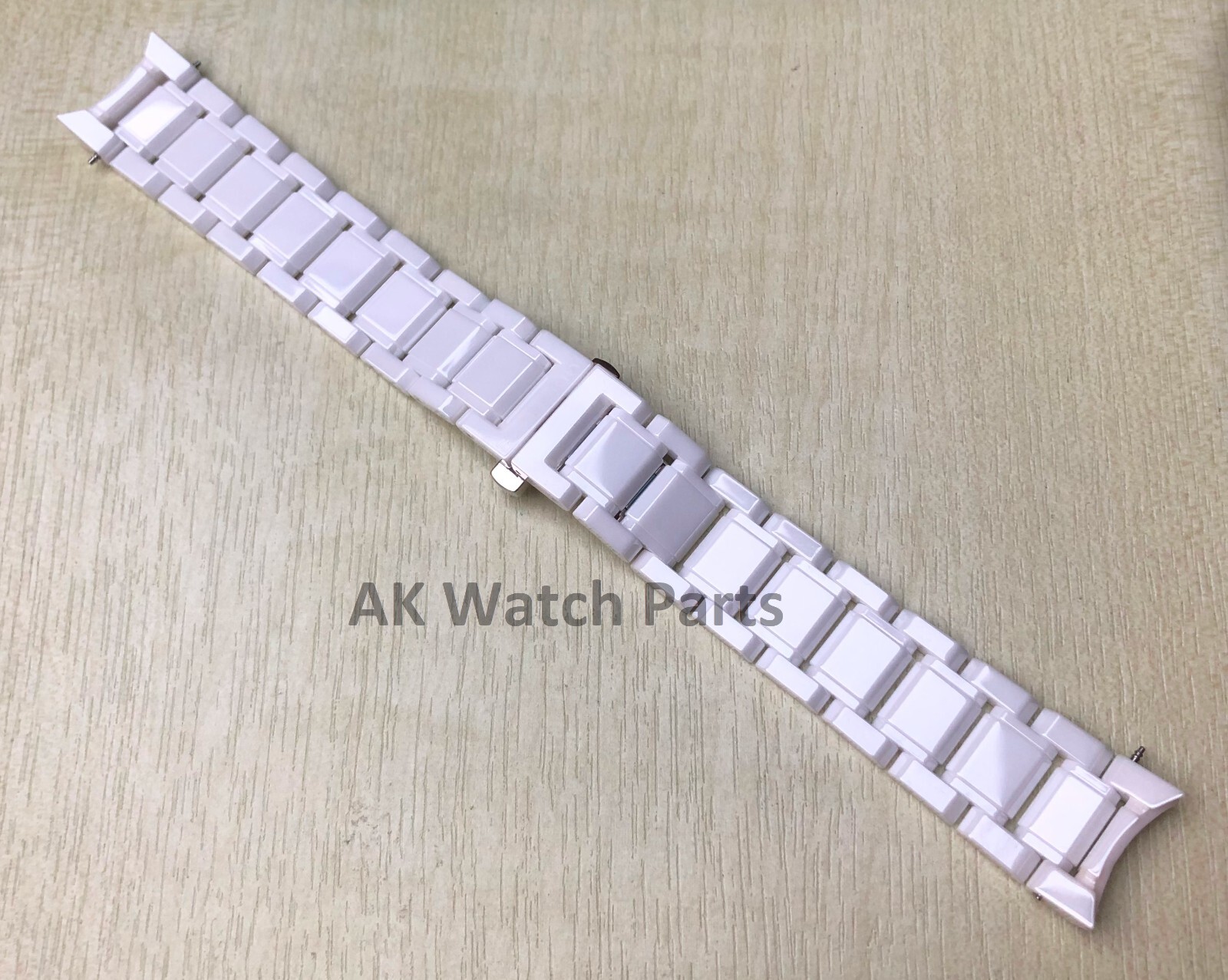 White CERAMIC Strap Fits Burberry Watch BU9080 Bracelet/Band/Link