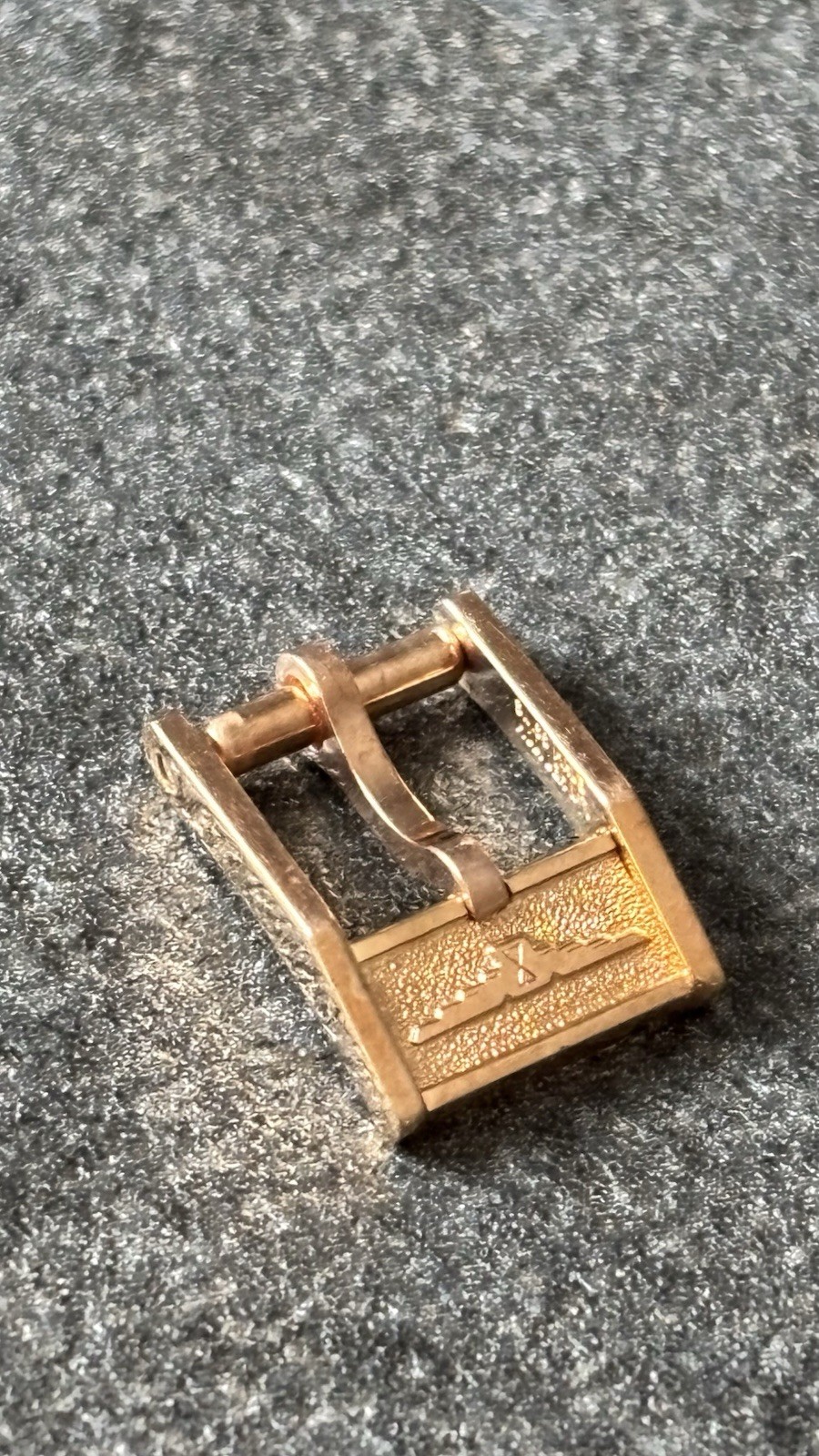 Longines 8mm Vintage Gold Steel Rose Gold Buckle Original