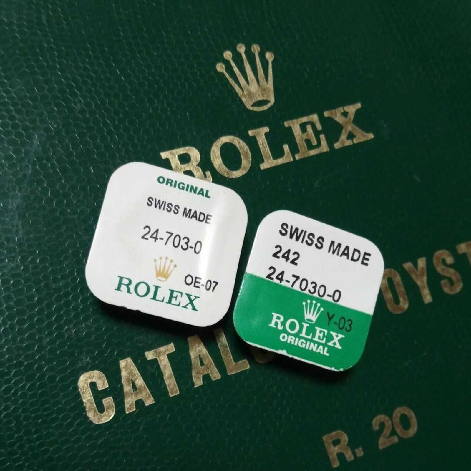 Genuine ROLEX Crown 24-7030-0 Tube Set 7mm 5512 5513 1680 1665 6265 6263