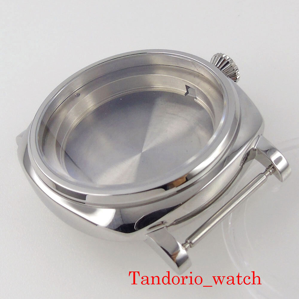 42MM AR Sapphire Crystal Watch Polished Case For NH34 NH35 NH36 200M Waterproof