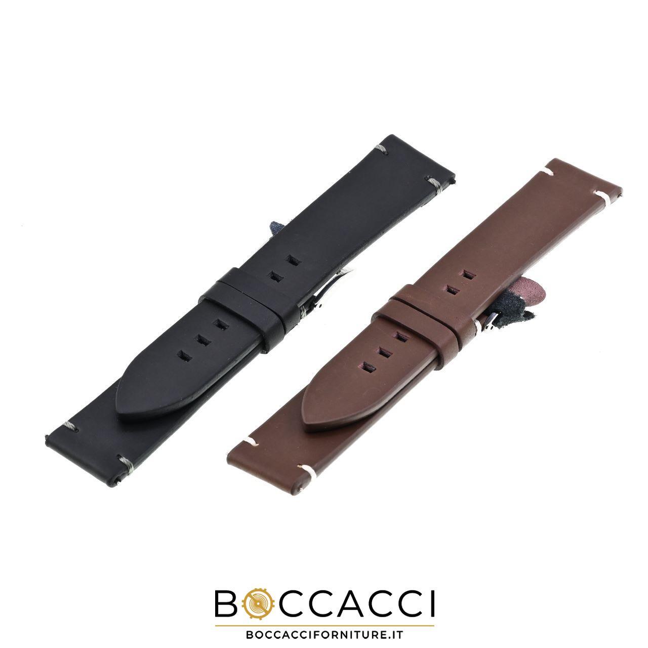 DILOY Cinturini per Orologi in Cuoio Cuciti in Corda 20 22 MM (NUOVO)
