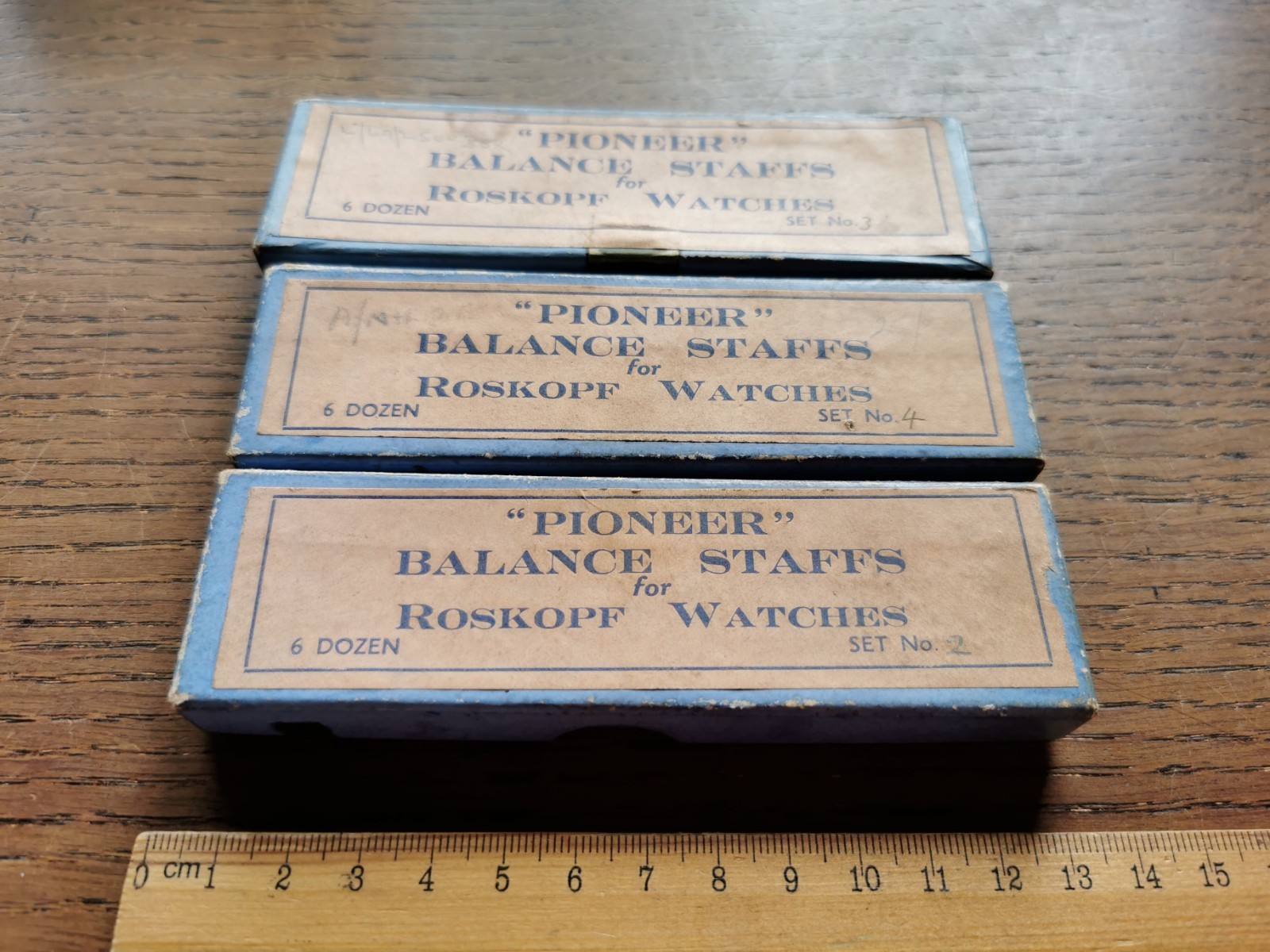 Roskopf Balance Staffs, New Old Stock, Watchmaker Parts #R800