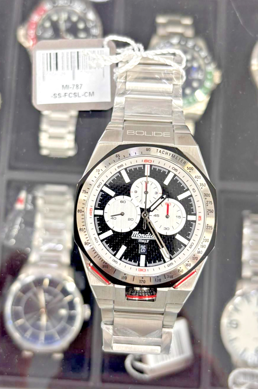 Mondia Bolide MI-787-SS-FCSL-CM Chrono Quartz Watch New Men’s