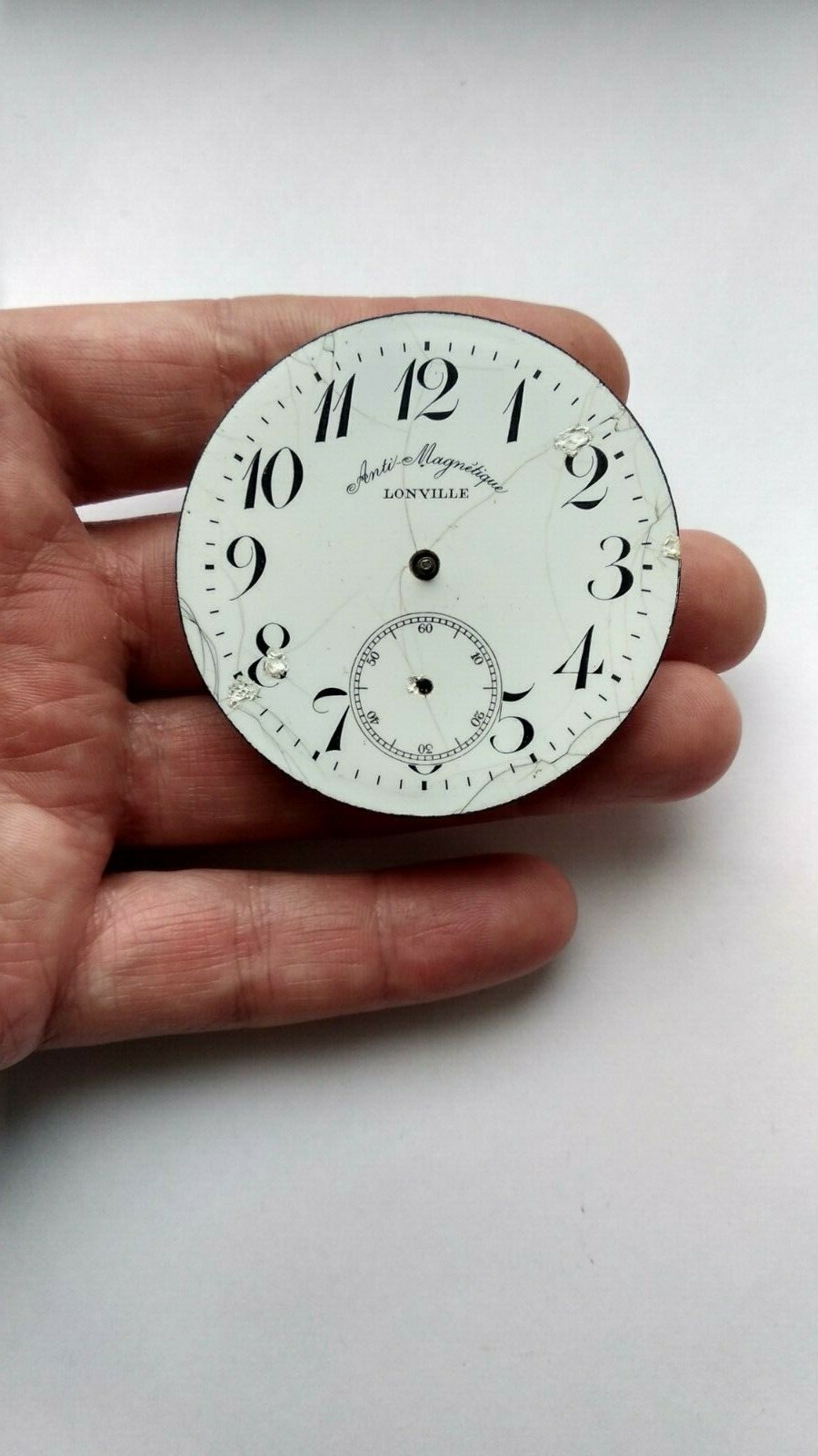 Antique watch LONVILLE Anti-Magnetic Railwayman Swiss Pocket Mechanism 1900’s