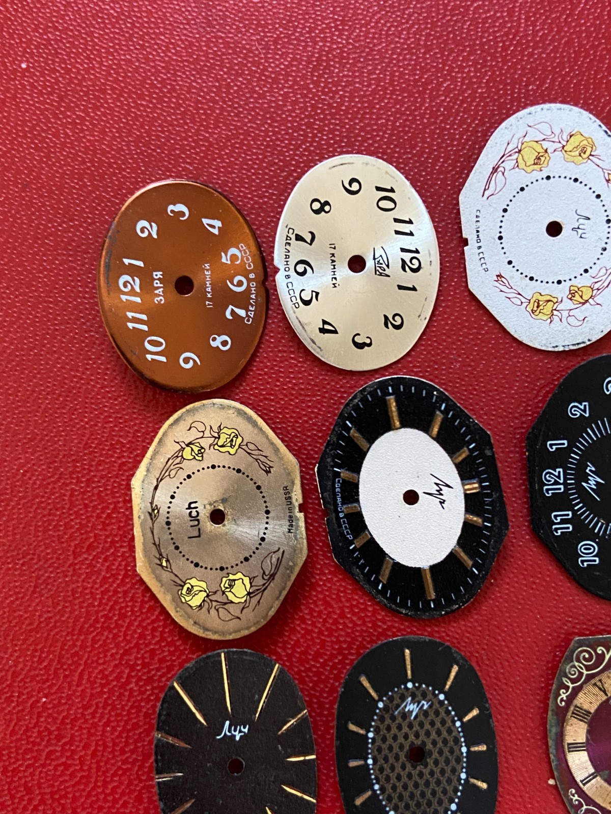 LOT of 15 Watch Faces Mixed Color Watch Vintage Dial Steam Punk