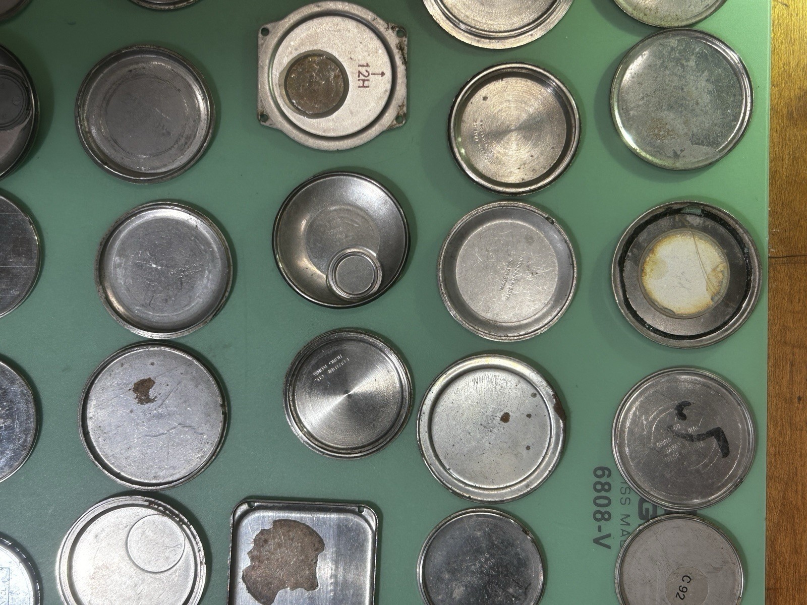Watch Case Backs – Total of 54 – Various Brands – 1 Lot – 22.4mm – 46.8mm