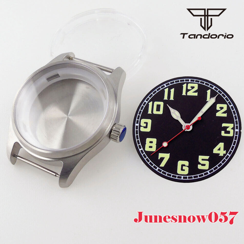 39MM Polit Watch Case Watch Hands Dial Set Fit For NH35A NH36A NH34A SKX ETA2824