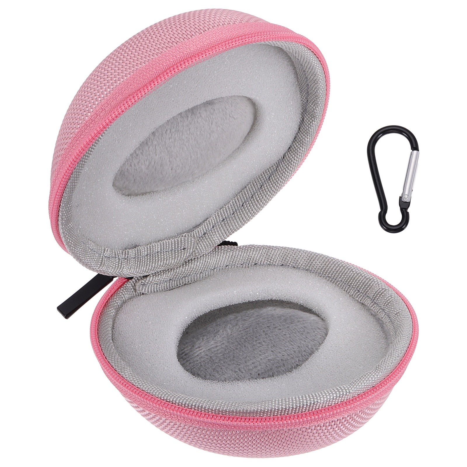 Watch Travel Case 1 Slot Velvet Storage Box Up to 50mm / 2 Inch, Pink