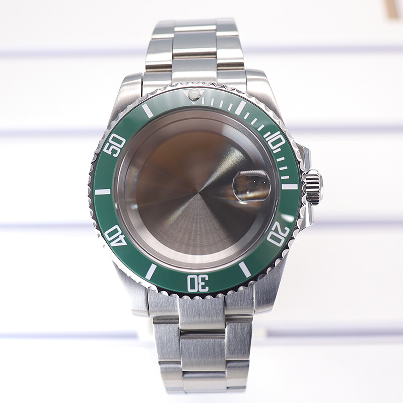 316 Stainless Steel Diver 40mm Watch Case+Oyster Strap For nh35 Eta2824 Movement