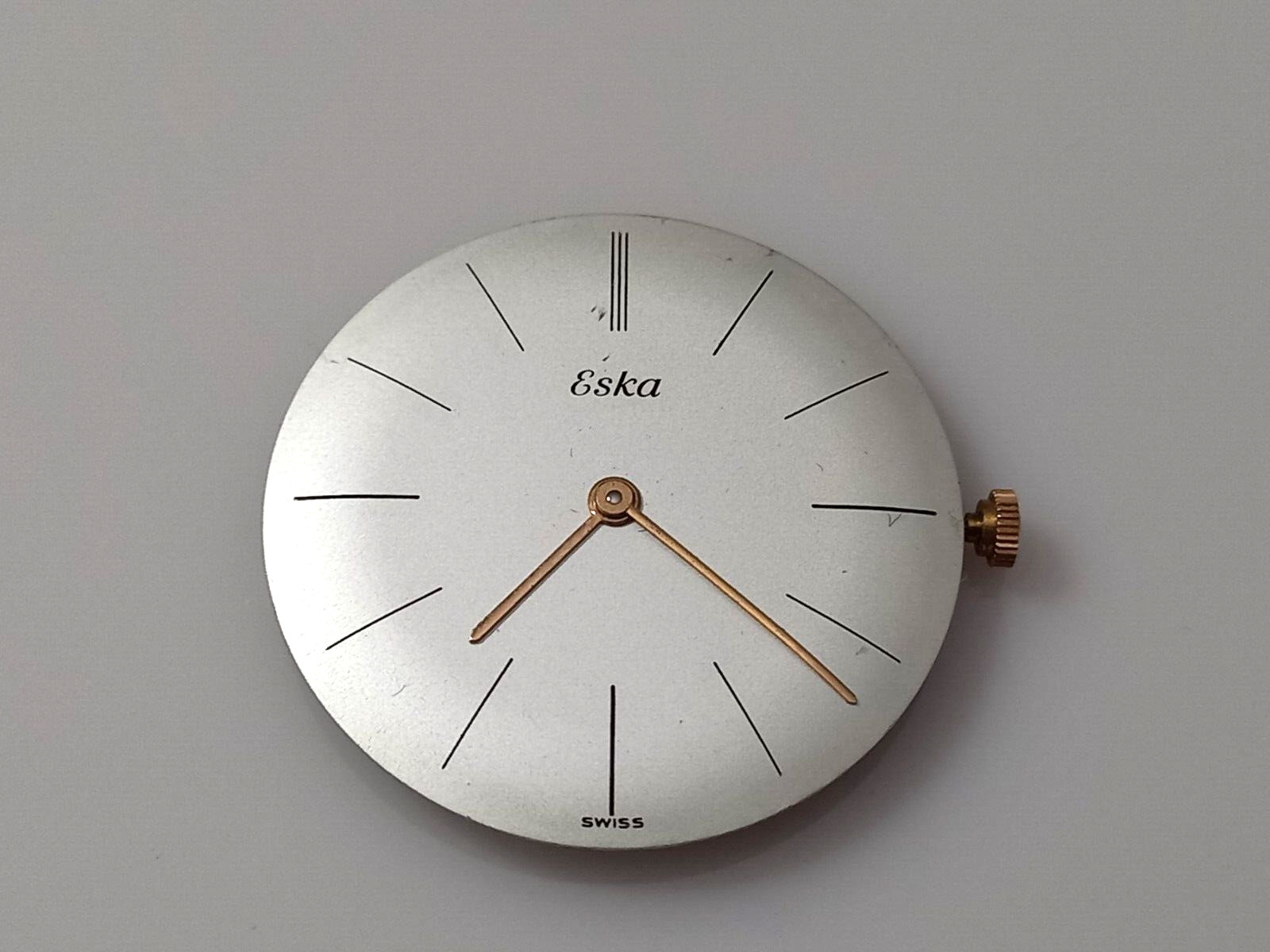 30.5 MM ESKA DIAL WITH AURORE VILLERET 423 MVT ( 18K HANDS & CROWN ) – WORKING