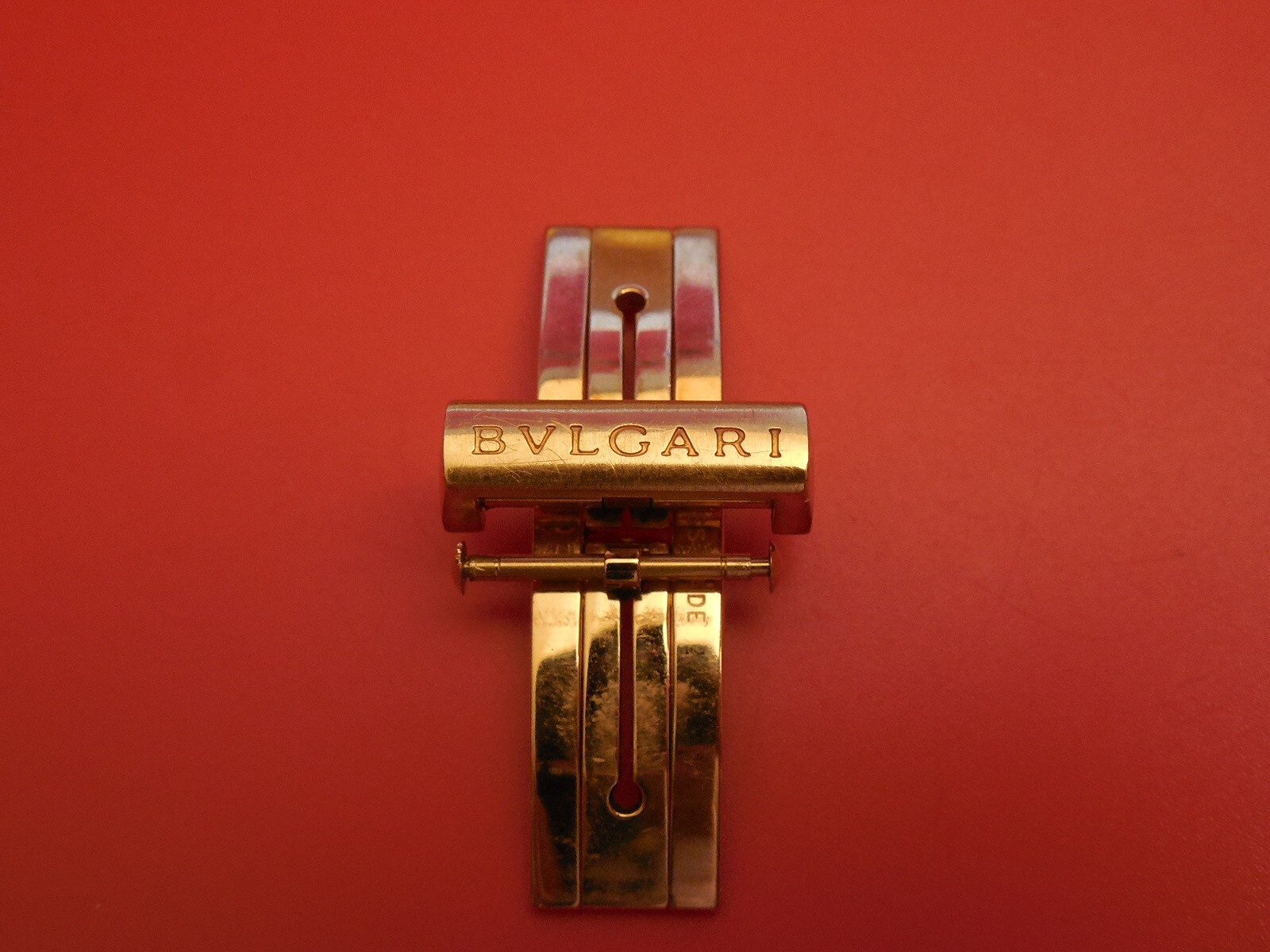 BVLGARI SOLID 18K GOLD 16MM / 20MM DEPLOYMENT CLASP BUCKLE STRAP BAND BRACELET