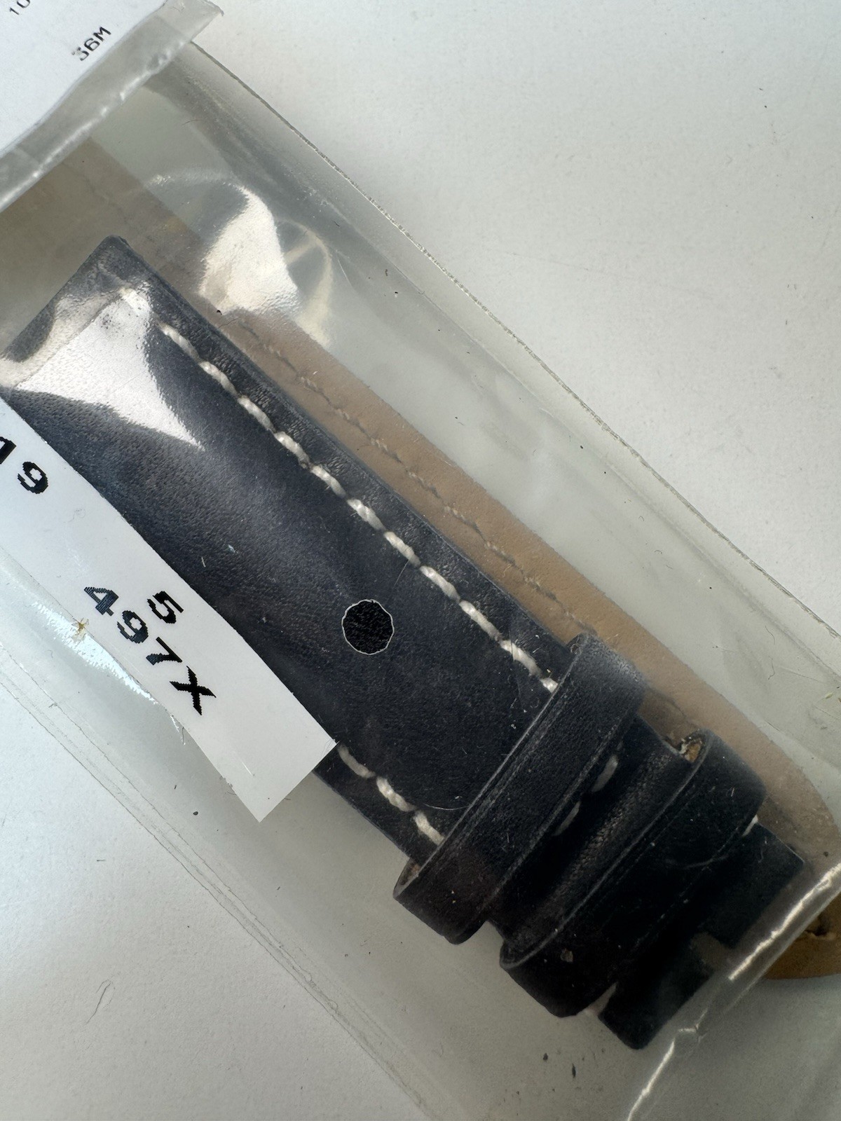 Breitling Blue Calf Leather Strap 497X 23-20mm OEM Stainless Steel Buckle NEW