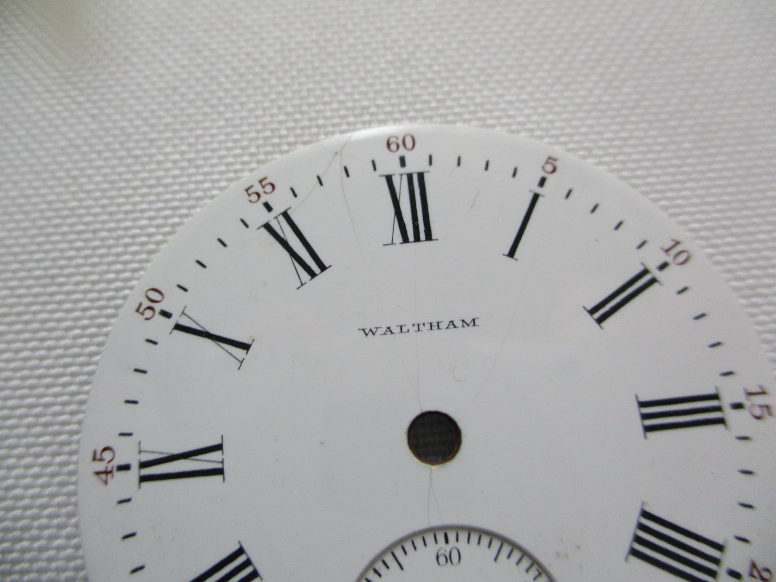 Vintage Waltham Pocket Watch Dials 4 Pieces